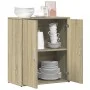 Sideboard aus Sonoma-Eichenholzwerkstoff, 60 x 31 x 70 cm von vidaXL, Sideboards - Ref: Foro24-840459, Preis: 62,01 €, Rabatt: %