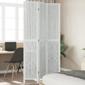 White Paulownia solid wood 3-panel dividing screen by vidaXL, Room dividers - Ref: Foro24-358672, Price: 107,05 €, Discount: %