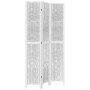 3-teilige Trennwand aus weißem Paulownia-Massivholz von vidaXL, Raumteiler - Ref: Foro24-358672, Preis: 109,17 €, Rabatt: %