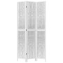 3-teilige Trennwand aus weißem Paulownia-Massivholz von vidaXL, Raumteiler - Ref: Foro24-358672, Preis: 109,17 €, Rabatt: %