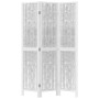 3-teilige Trennwand aus weißem Paulownia-Massivholz von vidaXL, Raumteiler - Ref: Foro24-358670, Preis: 93,00 €, Rabatt: %
