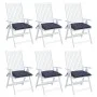 Cojines para silla 6 uds tela Oxford azul marino 50x50x7 cm de vidaXL, Cojines para sillas y sofás - Ref: Foro24-378917, Prec...