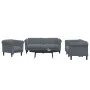 Juego de sofás 3 piezas terciopelo gris oscuro de vidaXL, Sofás - Ref: Foro24-3209210, Precio: 721,81 €, Descuento: %