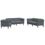 Dark gray velvet 3-piece sofa set by vidaXL, Sofas - Ref: Foro24-3209210, Price: 722,65 €, Discount: %
