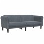 Dreiteilige Sofagarnitur aus dunkelgrauem Samt von vidaXL, Sofas - Ref: Foro24-3209210, Preis: 730,91 €, Rabatt: %