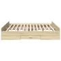 Sonoma oak engineered wood bed with drawers 180x200 cm by vidaXL, Beds and slatted bases - Ref: Foro24-3280274, Price: 156,78...