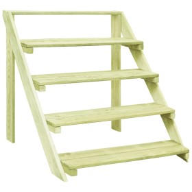 Pine wood plant stand impregnated 80x80x80 cm by vidaXL, Pot stands - Ref: Foro24-49104, Price: 65,07 €, Discount: %