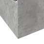 Concrete gray engineered wood bed with drawers 100x200 cm by vidaXL, Beds and slatted bases - Ref: Foro24-3280331, Price: 135...