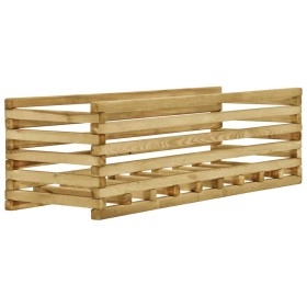 Arriate de madera de pino impregnada 120x40x38,5 cm