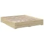 Sonoma oak engineered wood bed with drawers 180x200 cm by vidaXL, Beds and slatted bases - Ref: Foro24-3280365, Price: 210,14...