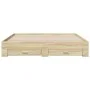 Sonoma oak engineered wood bed with drawers 180x200 cm by vidaXL, Beds and slatted bases - Ref: Foro24-3280365, Price: 210,14...