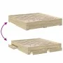Sonoma oak engineered wood bed with drawers 180x200 cm by vidaXL, Beds and slatted bases - Ref: Foro24-3280365, Price: 210,14...