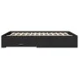 Black engineered wood bed frame with drawers 150x200 cm by vidaXL, Beds and slatted bases - Ref: Foro24-3280378, Price: 199,8...