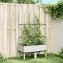 Jardinera con enrejado PP blanco 80x40x142,5 cm de vidaXL, Maceteros y jardineras - Ref: Foro24-367954, Precio: 42,77 €, Desc...