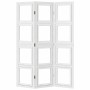 3-teilige Trennwand aus weißem Paulownia-Massivholz von vidaXL, Raumteiler - Ref: Foro24-358685, Preis: 101,75 €, Rabatt: %