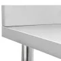 Küchenarbeitstisch und Aufkantung aus Edelstahl 60x60x93 cm von vidaXL, Wiederherstellung - Ref: Foro24-51185, Preis: 106,59 ...