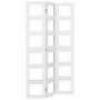 Biombo separador de 3 paneles madera maciza Paulownia blanco de vidaXL, Divisores de ambientes - Ref: Foro24-358687, Precio: ...