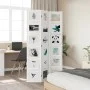 Biombo separador de 3 paneles madera maciza Paulownia blanco de vidaXL, Divisores de ambientes - Ref: Foro24-358687, Precio: ...