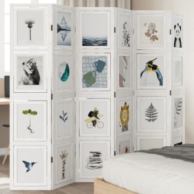 White Paulownia solid wood 6-panel dividing screen by vidaXL, Room dividers - Ref: Foro24-358698, Price: 158,06 €, Discount: %