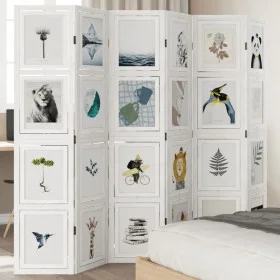 White Paulownia solid wood 6-panel dividing screen by vidaXL, Room dividers - Ref: Foro24-358698, Price: 155,63 €, Discount: %