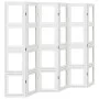 Biombo separador de 6 paneles madera maciza Paulownia blanco de vidaXL, Divisores de ambientes - Ref: Foro24-358698, Precio: ...
