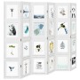 White Paulownia solid wood 6-panel dividing screen by vidaXL, Room dividers - Ref: Foro24-358698, Price: 160,58 €, Discount: %