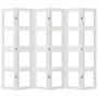 White Paulownia solid wood 6-panel dividing screen by vidaXL, Room dividers - Ref: Foro24-358698, Price: 155,63 €, Discount: %
