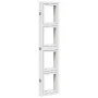 Biombo separador de 6 paneles madera maciza Paulownia blanco de vidaXL, Divisores de ambientes - Ref: Foro24-358698, Precio: ...