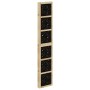 Trennwand 6 Paneele aus massivem Paulownia-Holz braun schwarz von vidaXL, Raumteiler - Ref: Foro24-358812, Preis: 201,27 €, R...