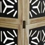 Trennwand 6 Paneele aus massivem Paulownia-Holz braun schwarz von vidaXL, Raumteiler - Ref: Foro24-358812, Preis: 192,93 €, R...