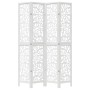 4-teilige Trennwand aus weißem Paulownia-Massivholz von vidaXL, Raumteiler - Ref: Foro24-358740, Preis: 134,43 €, Rabatt: %