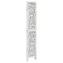 Biombo separador de 4 paneles madera maciza Paulownia blanco de vidaXL, Divisores de ambientes - Ref: Foro24-358740, Precio: ...