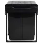 Removable kitchen trash can with soft-close recycling feature 48 L by vidaXL, Garbage cans and trash cans - Ref: Foro24-51181...
