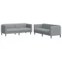 2-piece sofa set light gray fabric by vidaXL, Sofas - Ref: Foro24-3209238, Price: 475,45 €, Discount: %