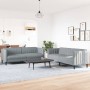 2-piece sofa set light gray fabric by vidaXL, Sofas - Ref: Foro24-3209238, Price: 482,52 €, Discount: %