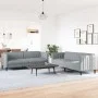 2-piece sofa set light gray fabric by vidaXL, Sofas - Ref: Foro24-3209238, Price: 475,45 €, Discount: %