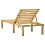 Tumbona de madera de pino impregnada de vidaXL, Tumbonas - Ref: Foro24-49087, Precio: 87,99 €, Descuento: %