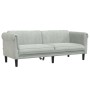 Zweiteilige Sofagarnitur aus hellgrauem Samt von vidaXL, Sofas - Ref: Foro24-3209219, Preis: 500,76 €, Rabatt: %