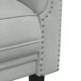 Zweiteilige Sofagarnitur aus hellgrauem Samt von vidaXL, Sofas - Ref: Foro24-3209219, Preis: 500,76 €, Rabatt: %