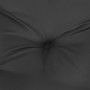 Cojines de palets de jardín 2 uds tela Oxford negro 50x50x7 cm
