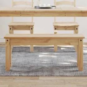 Banco de comedor Panama madera maciza de pino 105x30x45 cm de vidaXL, Bancos de comedor y cocina - Ref: Foro24-4005711, Preci...