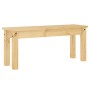 Panama dining bench solid pine wood 105x30x45 cm by vidaXL, Dining and kitchen benches - Ref: Foro24-4005711, Price: 103,07 €...