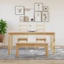 Panama-Essbank aus massivem Kiefernholz 105x30x45 cm von vidaXL, Ess- und Küchenbänke - Ref: Foro24-4005711, Preis: 103,07 €,...