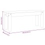 Panama-Essbank aus massivem Kiefernholz 105x30x45 cm von vidaXL, Ess- und Küchenbänke - Ref: Foro24-4005711, Preis: 103,07 €,...
