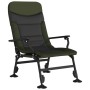 Silla de pesca con reposabrazos plegable verde de vidaXL, Sillas de jardín - Ref: Foro24-4006416, Precio: 112,88 €