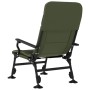 Silla de pesca con reposabrazos plegable verde