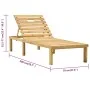 Tumbona de madera de pino impregnada de vidaXL, Tumbonas - Ref: Foro24-49087, Precio: 87,99 €, Descuento: %
