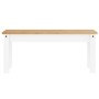 Panama-Essbank, massives weißes Kiefernholz, 105 x 30 x 45 cm von vidaXL, Ess- und Küchenbänke - Ref: Foro24-4005713, Preis: ...
