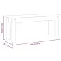 Panama-Essbank, massives weißes Kiefernholz, 105 x 30 x 45 cm von vidaXL, Ess- und Küchenbänke - Ref: Foro24-4005713, Preis: ...