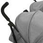 Carrito para gemelos de acero gris claro de vidaXL, Cochecitos de bebé - Ref: Foro24-10235, Precio: 211,44 €, Descuento: %